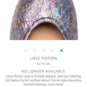 Tieks Love Potion flats Size 9